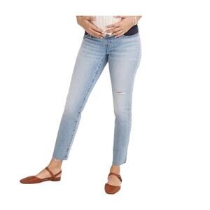Madewell Women's Maternity Coffey Wash Side Panel Perfect Vintage Jeans Size 30